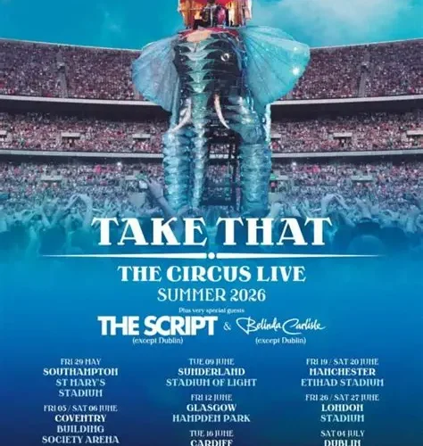 Coach travel to Take That